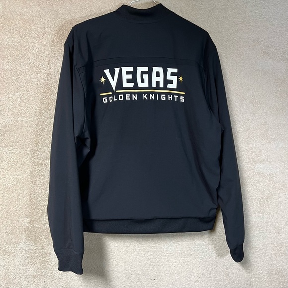 Adidas NHL Vegas Golden Knights Under The Lights Bomber Jacket Mens Large Black - Picture 2 of 4